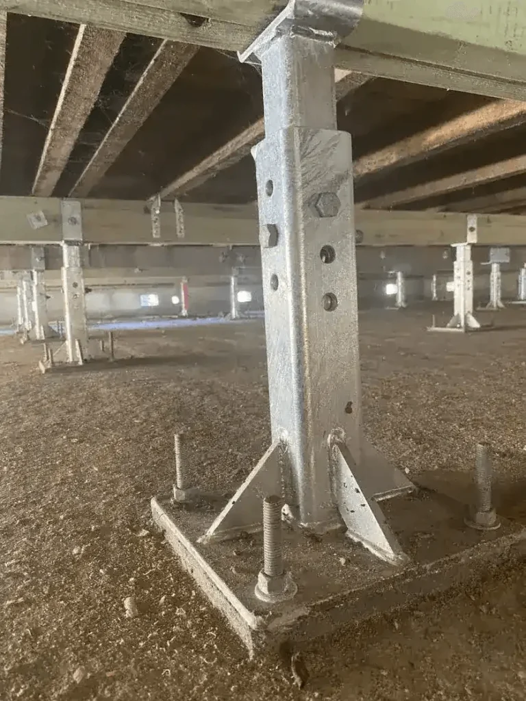 Steel Push Pier Installation in Indian Harbour Beach, FL